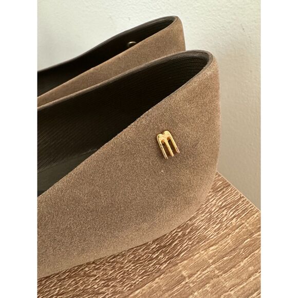 Melissa MEOW Cat Flats Gray Brown Peep Toe Ballet Shoes Womens sz 9 EU 40 - Picture 12 of 12